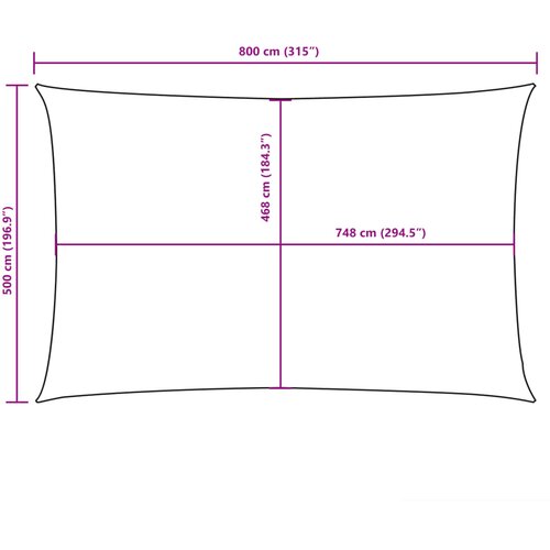  Jedro protiv sunca od tkanine pravokutno 5 x 8 m smeđe-sivo Slike
