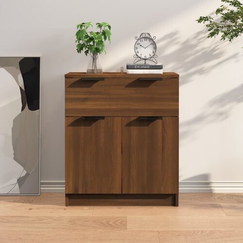 vidaXL Komoda rjavi hrast 60x30x70 cm konstruiran les Cene