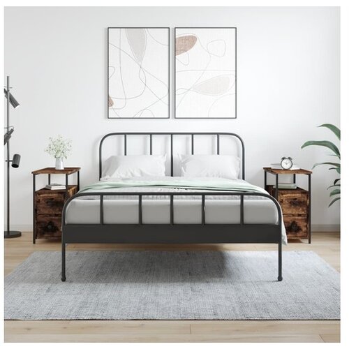 vidaXL Noćni ormarići 2 kom boja hrasta 30x60x60 cm konstruirano drvo Cijene