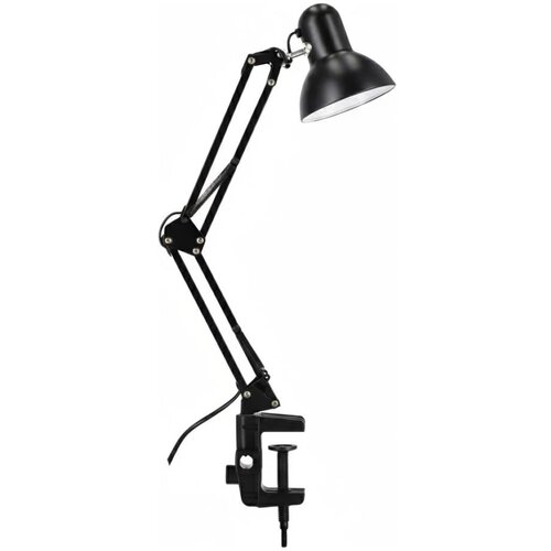  Stona lampa sa stezaljkom 1xE27/60W/230V crna Slike