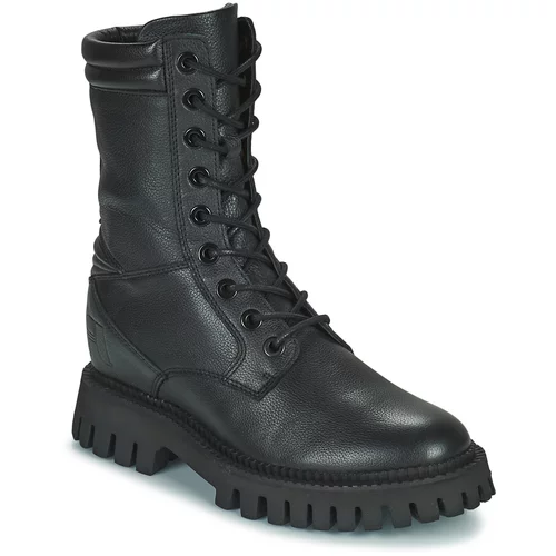 Freelance LUCY COMBAT LACE UP BOOT Crna