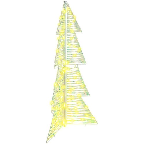 vidaXL Božično drevo med 100 LED Toplo bela 120 cm PET Cene