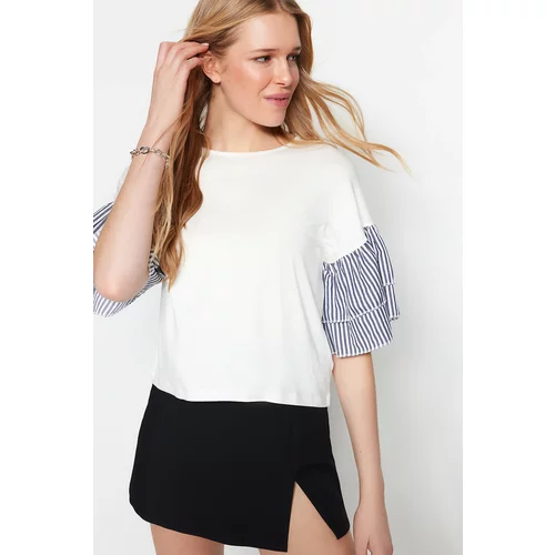Trendyol Blouse - White - Relaxed fit