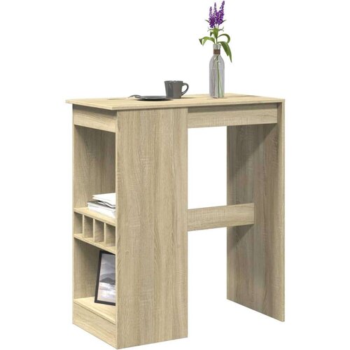 vidaXL Barski stol s držačima boja hrasta 90x47,5x103,5 cm drveni Cijene