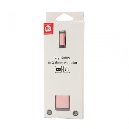 Teracell adapter za slusalice i punjenje IP-13 iphone lightning roze Slike
