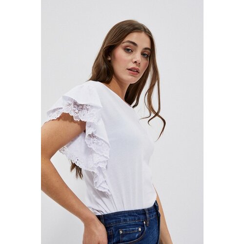 Moodo Shirt with frill on the shoulders Cene