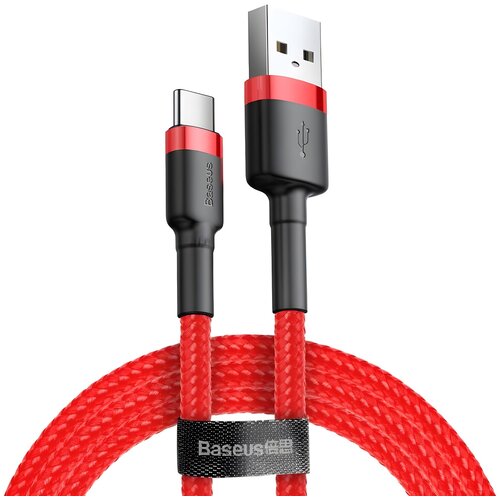 Baseus Cafule USB - A na USB - C kabel QC 3.0, 3A, 1 m &amp;ndash; Crvena / Crna Slike