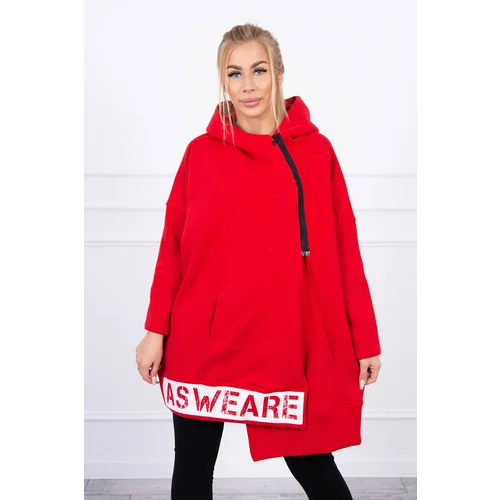 Kesi Insulated sweatshirt with zipper red