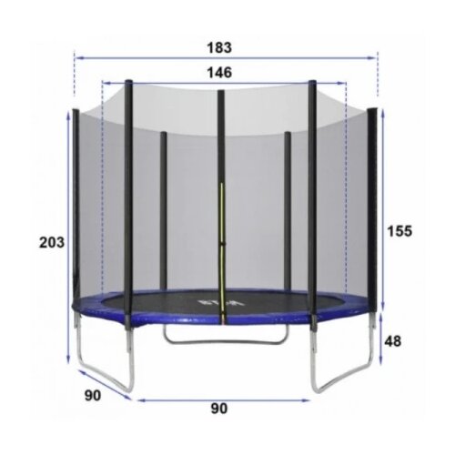  Trambolina 183 cm (OUT0029) Cene