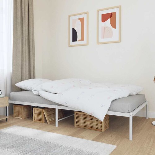 Metalni okvir za krevet bijeli 107x203 cm Cijene