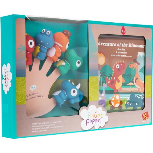  Set gumenih lutaka dinosaura + knjiga Cene