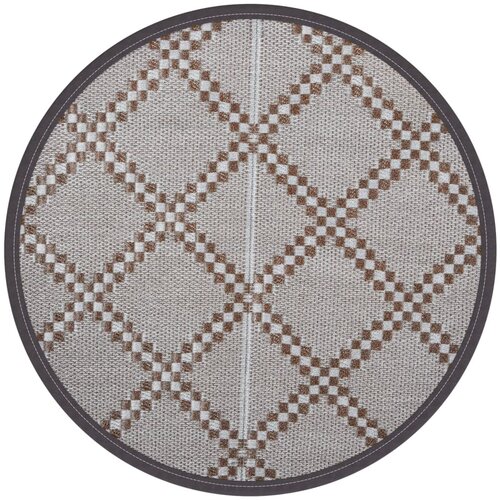 Maison Chic Zunanja Preproga, Rug rjava Ø120 cm PP, (22122543) Cene