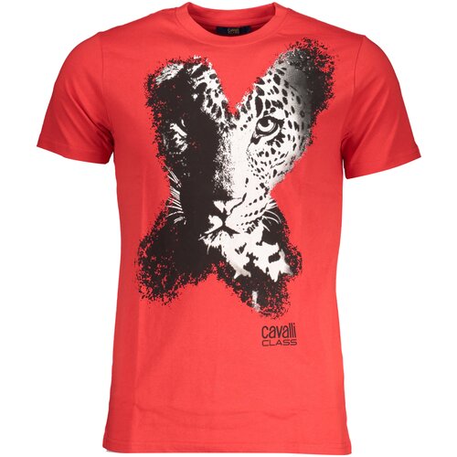 Cavalli Class MEN&#39;S SHORT SLEEVE T-SHIRT RED Cene