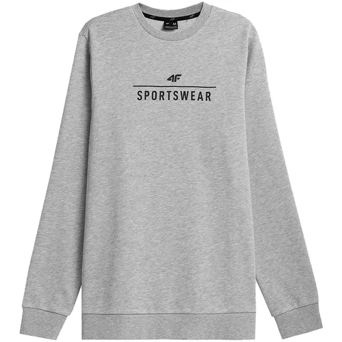 4f Sportska sweater majica svijetlosiva / crna