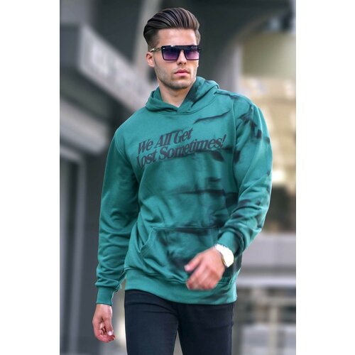 Madmext Sweatshirt - Green - Regular fit Slike