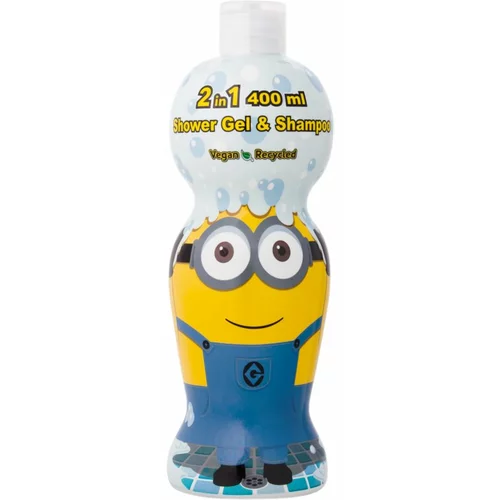 Minions Bathtime Shampoo & Shower Gel gel za prhanje in šampon 2v1 400 ml