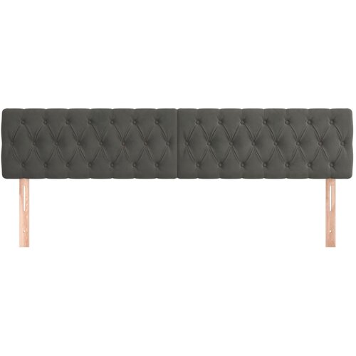  Uzglavlja tamnosiva 200x7x78/88 cm bar&amp;scaron;unasta Slike