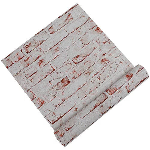 A.S. CREATION TAPETEN Casual Living Flis tapeta New England (Crveno-bijele boje, Izgled kamena, 10,05 x 0,53 m)