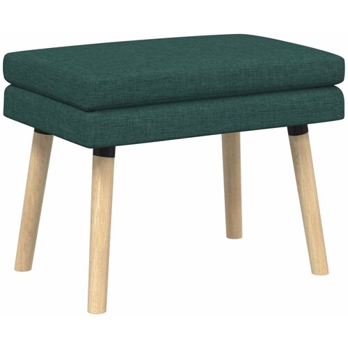  Klupa s dvostrukim slojem Tamnozelena 60 x 40 x 46 cm Tkanina Slike