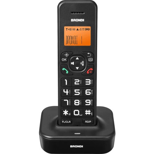 Brondi Telefon bežični, LED display, crni &ndash; Bravo Star, Black Cijene