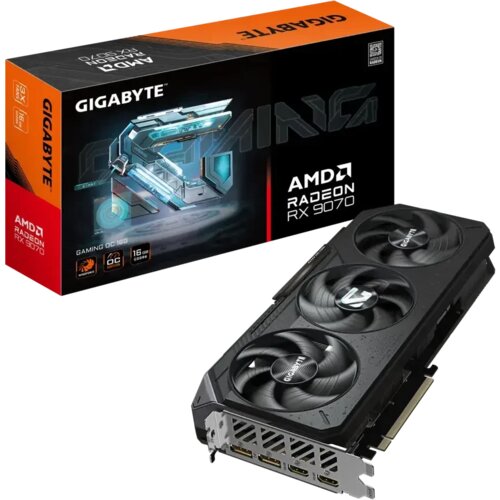 Gigabyte VGA 9070 GAMING OC-1616GB GDDR6, 256bit 2xHDMI, 2xDP Slike