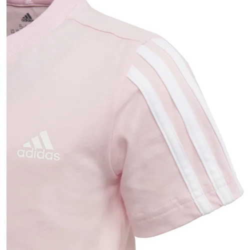 Adidas Dětské tričko Essentials 3-Stripes Clear Pink