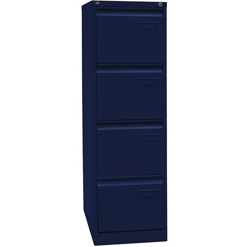 BISLEY Predalnik za obešalne mape LIGHT, 1 vrsta, 4 predali, DIN A4, oxfordsko modre barve Cene