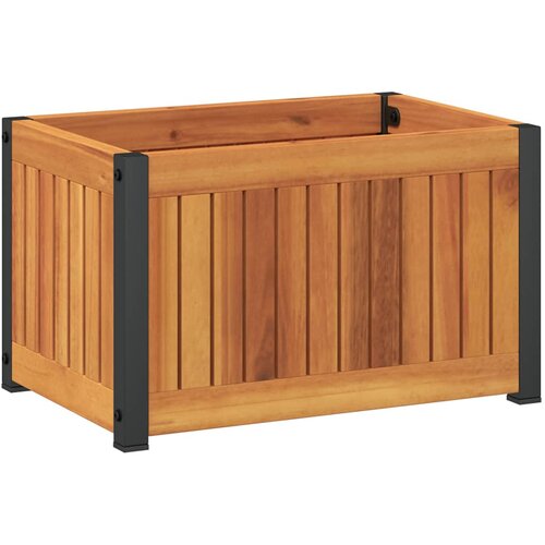  Vrtna sadilica 45 x 30 x 27,5 cm masivno bagremovo drvo i čelik Slike