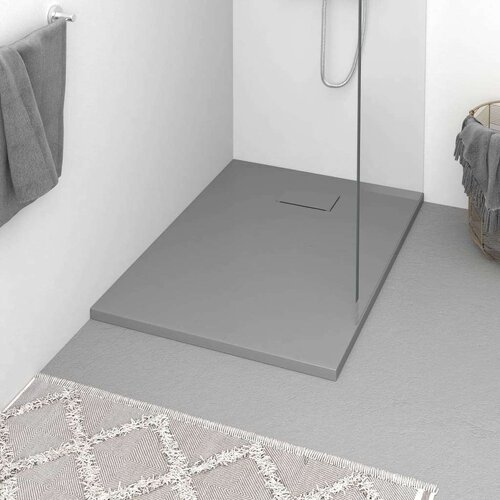 vidaXL Kad za tuš SMC siva 100x70 cm Cene