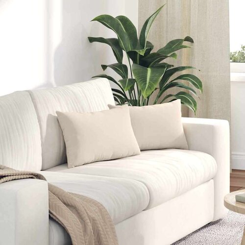 vidaXL jastučići za sofu 2 pcs bež 50 x 30 cm tkanina Cijene