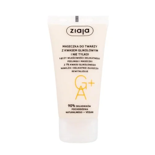 Ziaja Face Mask + Scrub With Glycolic Acid hidratantna i piling maska ​​za lice 55 ml za ženske