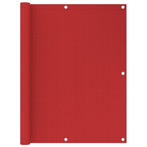 Balkonski zastor crveni 120 x 500 cm HDPE Cijene