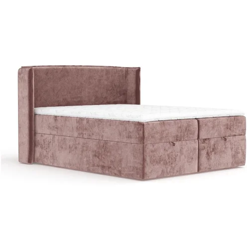 Maison de Rêve Ružičasti boxspring krevet s prostorom za odlaganje 180x200 cm Passion –