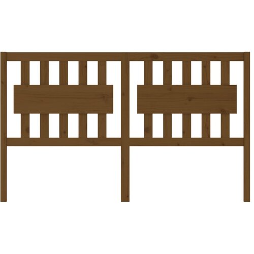  Uzglavlje za krevet boja meda 155,5x4x100 cm masivna borovina Slike