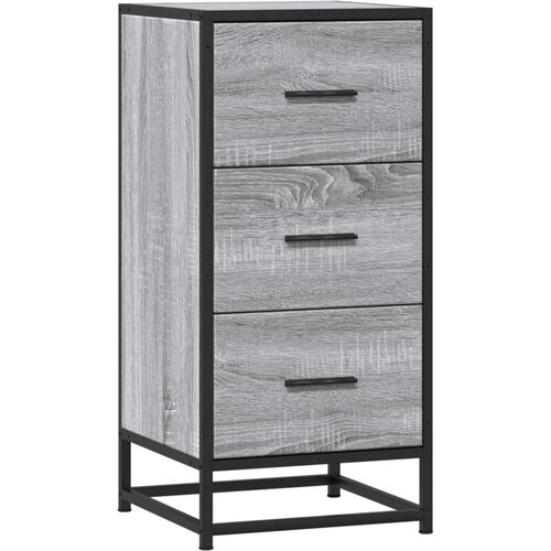 VidaXL Komoda boja hrasta sonome 35,5x35x76 cm konstruirano drvo metal Slike