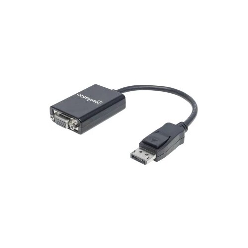 Manhattan 151962 DisplayPort / VGA adapter [1x muški konektor DisplayPort - 1x ženski konektor vga] crna UL certificiran 15.00 cm Cijene