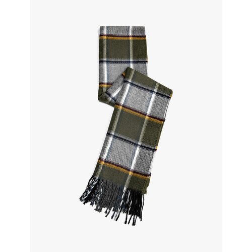 Koton Basic Plaid Scarf with Tassel Detail. Slike