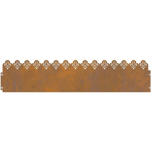 vidaXL Robniki za trato 10 pcs Rjav 103 x 0,05 x 22 cm, (5000111002) Cene