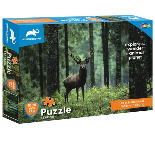 Puzzle 1000 KOM ANIMAL PLANET DEER DIAKAKIS 000570696 Slike