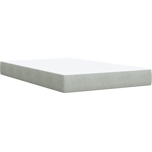 Box spring krevet s madracem svjetlosivi 120x200 cm bar&amp;scaron;unasti Slike