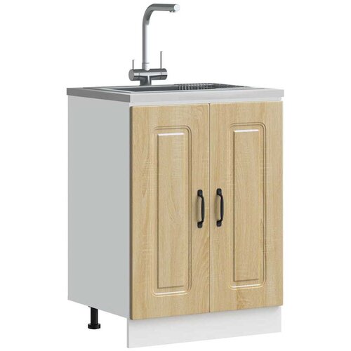 vidaXL Osnovna omarica za umivalnik Kalmar sonoma hrast 60x46x81,5 cm Cene
