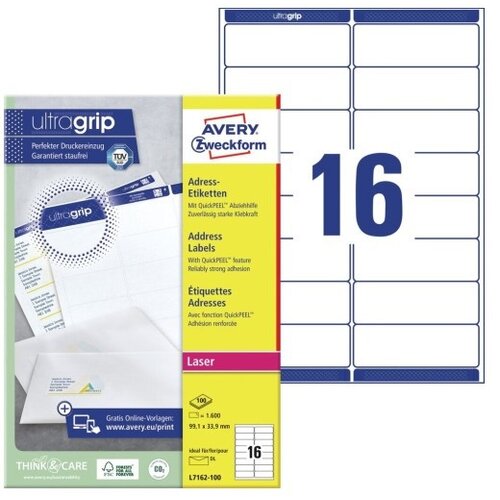 Avery Zweckform Etikete zweckform l7162 99,1x33,9mm 1/100, (5000286003) Cene
