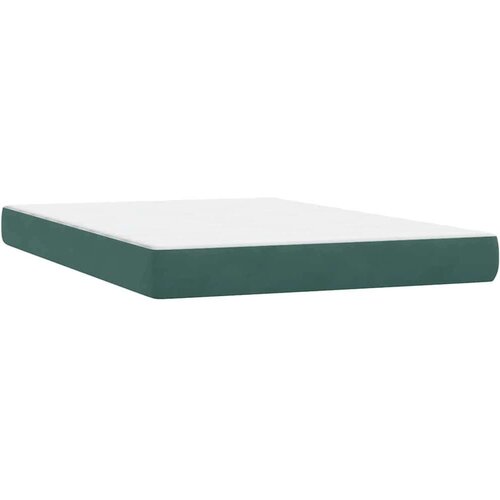 Box Spring krevet s madracem tamno zeleni 160x220 cm bar&amp;scaron;un Slike