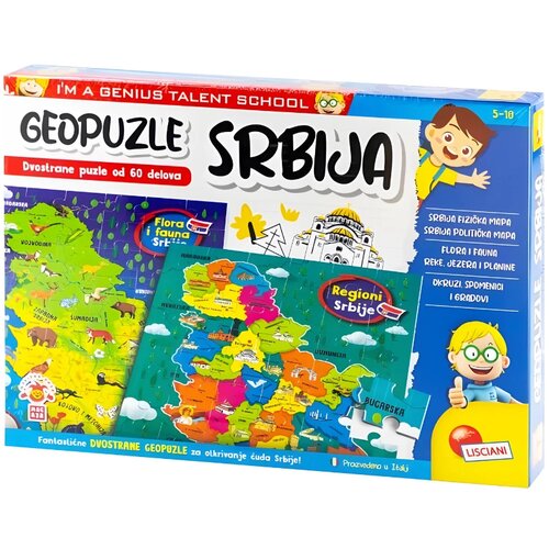  Slagalica Geopuzle Moja Srbija 2u1 Slike