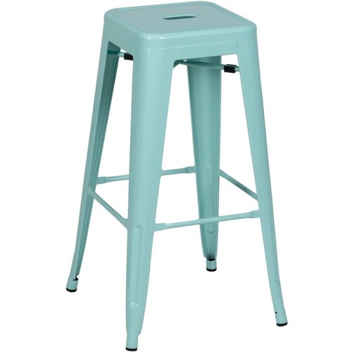 Ixia Tirkizne metalne barske stolice u setu 2 kom (visine sjedala 76,5 cm) &amp;ndash; Slike