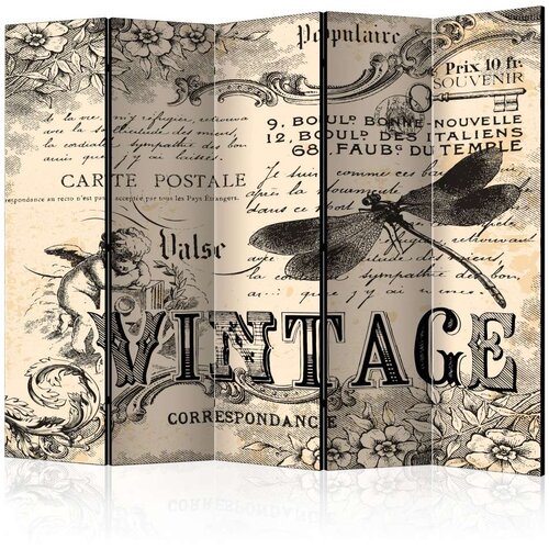  Paravan u 5 dijelova - Vintage Correspondence II [Room Dividers] 225x172 Slike
