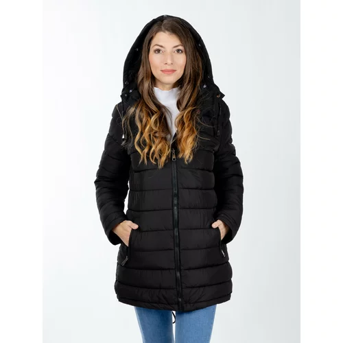 Glano Women's winter jacket - black/black