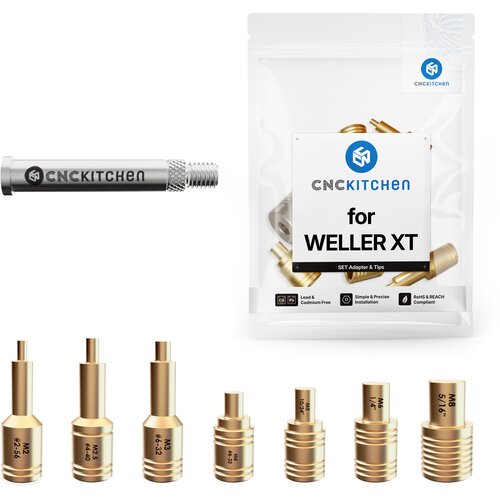 CNC Kitchen Alati za taljenje + Weller XT adapter - 1 set Slike
