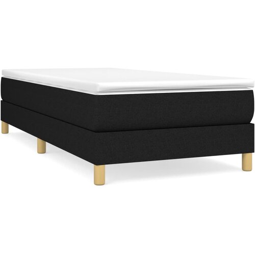Maison Chic Box spring postelja - Vzmetna postelja z vzmetnico črna 90x200 cm blago SL19032, (21879648) Slike