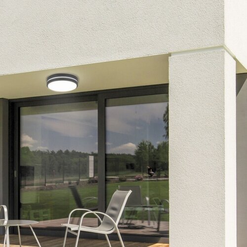 Rabalux hamburg, spoljna zidna lampa LED12W okrugla Slike